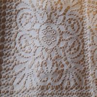 Copriletto matrimoniale in  pizzo foderato 