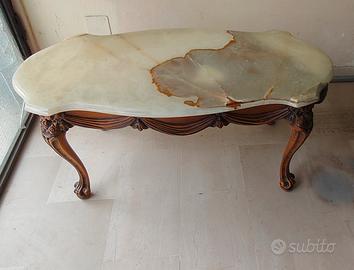 tavolino di marmo onice da salotto 