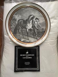 Coppia Piatti Museo Nazionale Cavalleria De Wan