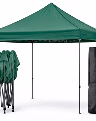 Gazebo 3x3 in acciaio e telo rivestito in PVC