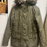Parka con fodera in pelliccia ecologica