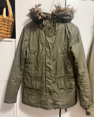 Parka con fodera in pelliccia ecologica
