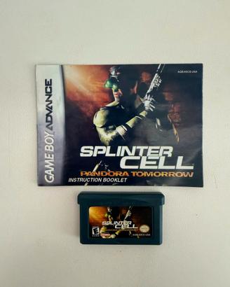 Splinter Cell Pandora Tomorrow GBA con manuale