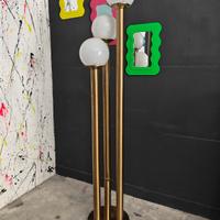 Lampada da terra in ottone 3 luci design anni '60