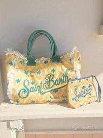 Set borsa in canvas e borsello MC2 Saint Barth