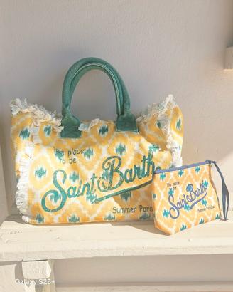 Set borsa in canvas e borsello MC2 Saint Barth