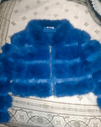 pelliccia blu