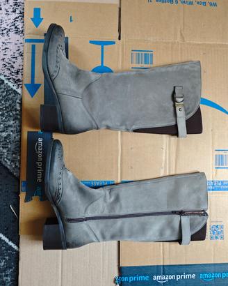 Stivali Alti Artigianali in Vera Pelle - Tg. 35