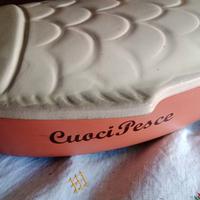 pentola vintage cuoci pesce terracotta 