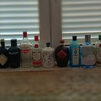 bottiglie gin vuote da collezione