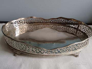 Salver, vassoio antico in Sheffield marchiato