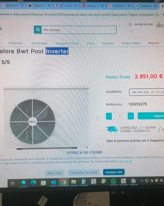 Pompa di calore per PISCINA NUOVA!