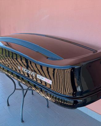 Box tetto per auto NORDRIVE 530 + Barre G3