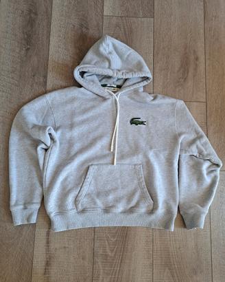 Felpa Lacoste grigia con cappuccio originale