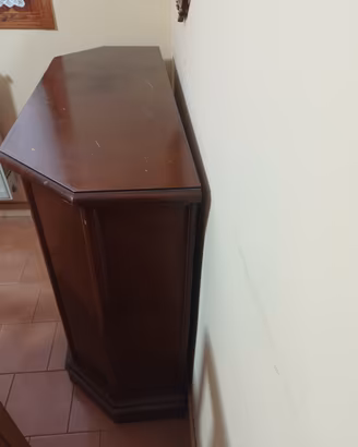 scarpiera a mobiletto ingresso colore noce