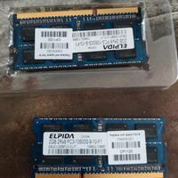 4 Gb n.2 ddr3 1333mhz pc3 10600s sodimm ram