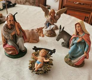 Sacra Famiglia completo di Angelo "Fontanini"