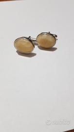 gemelli in argento Prada