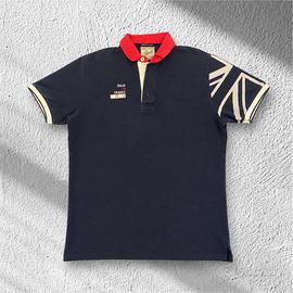 Boggi Milano Polo Uomo Blu Navy Dettagli British