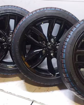 4 GOMME E CERCHI MINI COOPER DUNLOP RFT 205 45 17 
