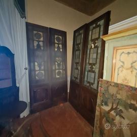  vecchie porte in vetro piombato "de matteis"