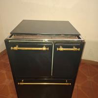 stufa a legna anni 80 con coperchio 