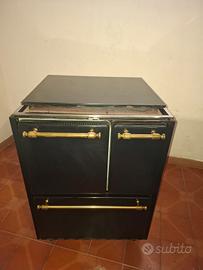 stufa a legna anni 80 con coperchio 