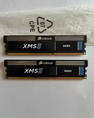 RAM DDR3 Corsair XMS3 8gb 2x4 Dual channel 1600
