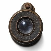 Antico monocolo "Marseille" in ottone -XIX secolo