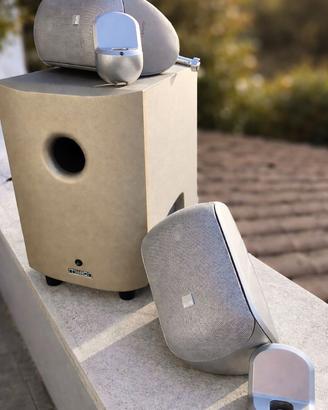 Bowers & Wilkins M-1 Silver + Subwoofer Mission MS