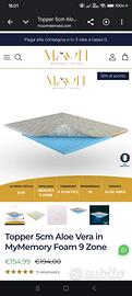 Topper 5cm Aloe Vera in MyMemory Foam 9 Zone