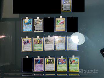 Lotto 19 Carte Pokemon Stamped Varie edizioni