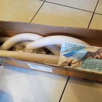 Bastone cromato x tenda doccia a pressione