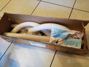 Bastone cromato x tenda doccia a pressione