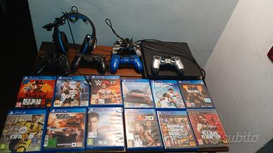  ps4 più videogiochi più cuffie più controlle