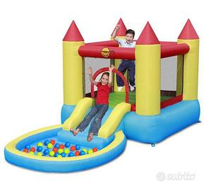 Gonfiabile per bambini con Scivolo per Feste NUOVO