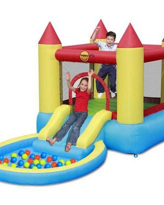 Gonfiabile per bambini con Scivolo per Feste NUOVO