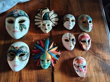 maschere da carnevale in ceramica