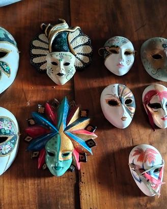 maschere da carnevale in ceramica