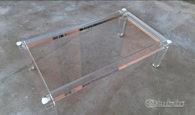 tavolo da fumo in plexiglass stile impero