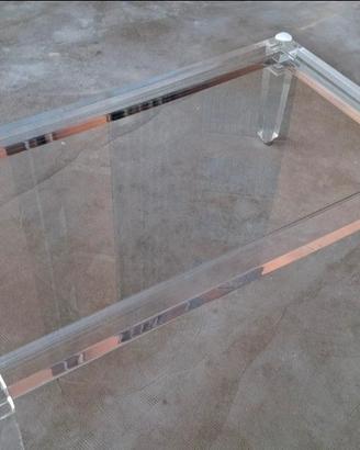 tavolo da fumo in plexiglass stile impero