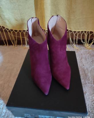 Loriblu stivaletti 37 scamosciato bordeaux 