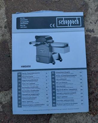 pialla filo spessore scheppach 