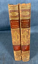 Raro Libro Antico Medicina 1819-P.J. Barthez 2 Vol