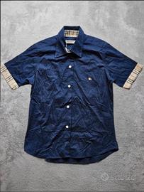 Camicia Burberry Donna S blu navy