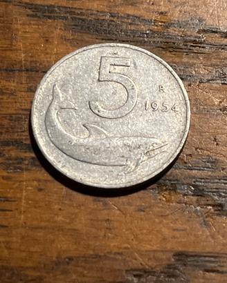 5 lire 1954