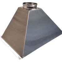 Cappa per camino in Acciaio Inox cm.100x70 Ø200