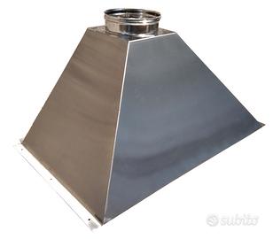 Cappa per camino in Acciaio Inox cm.100x70 Ø200