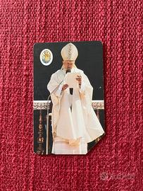 Scheda Telefonica rara Giovanni Paolo