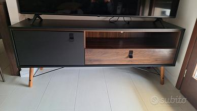 Mobile TV con gambe in legno